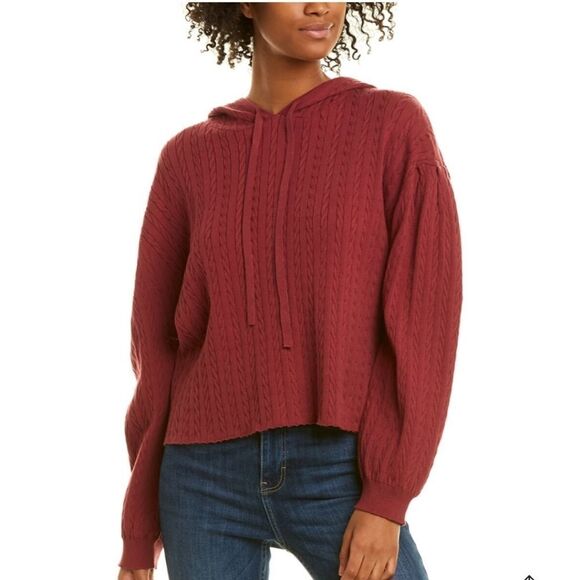 525 America Cable Cropped Hoodie - Picture 1 of 5